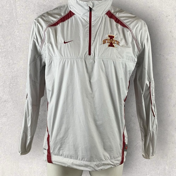 Nike Other - Nike Golf Jacket Men’s Medium Iowa State Cyclones Storm Fit 1/4 Zip  T287